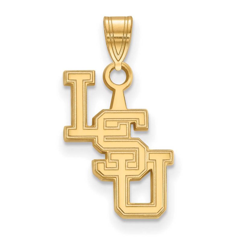 14k Yellow Gold Louisiana State Small Pendant
